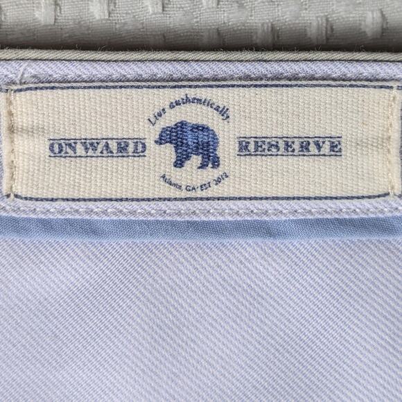 Onward Reserve 34x34 Men’s Khaki Chino Pants Beige Cotton Stretch Casual Athens - Picture 3 of 4